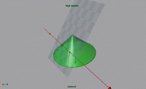 Animation of the Intersection of a line and a Cone